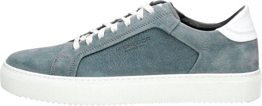 McGregor Heren Sneakers Blauw Lage Sneakers Leer Veters