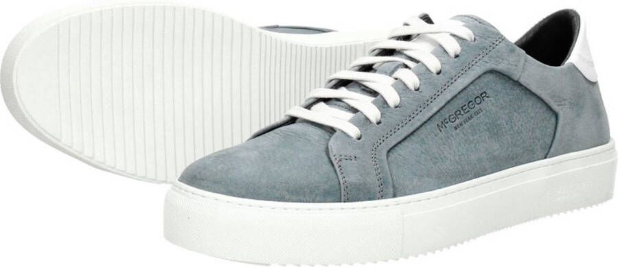 McGregor Heren Sneakers Blauw Lage Sneakers Leer Veters