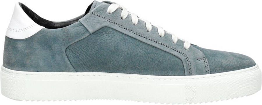 McGregor Heren Sneakers Blauw Lage Sneakers Leer Veters