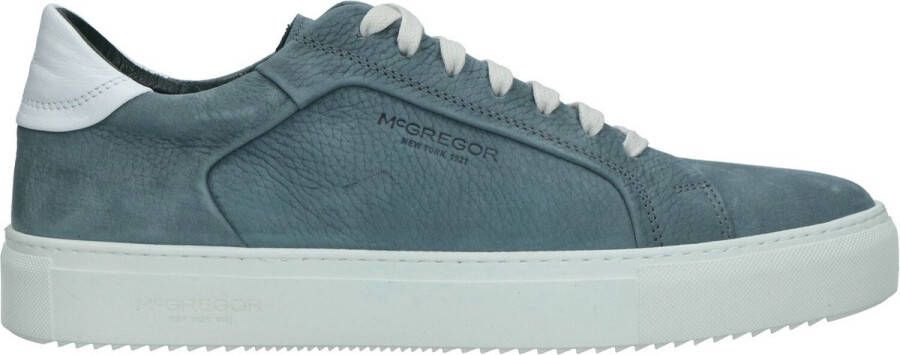 McGregor Heren Sneakers Blauw Lage Sneakers Leer Veters