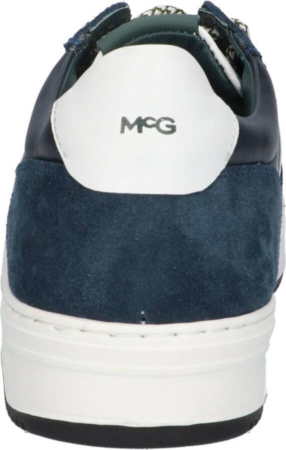 McGregor Heren Sneakers Blauw Lage Sneakers Leer Veters