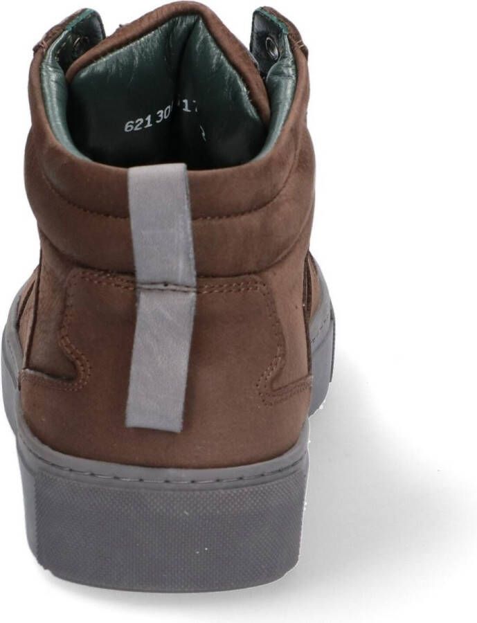 McGregor Heren Sneakers Bruin Hoge Sneakers Leer Veters