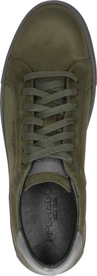 McGregor Heren Sneakers Groen Lage Sneakers Leer Veters