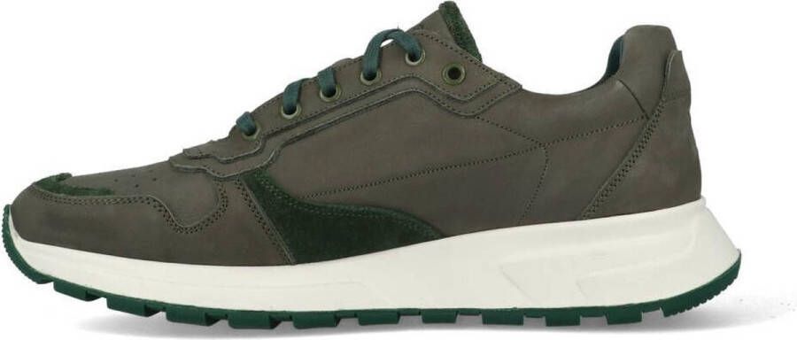 McGregor Heren Sneakers Groen Lage Sneakers Nubuck Veters