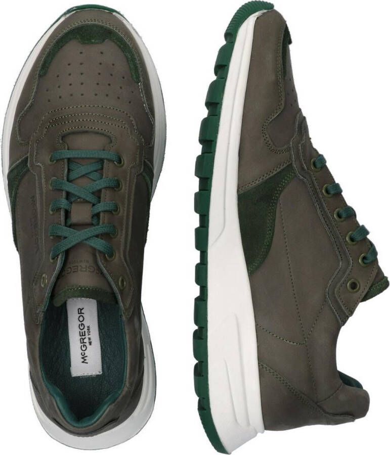 McGregor Heren Sneakers Groen Lage Sneakers Nubuck Veters