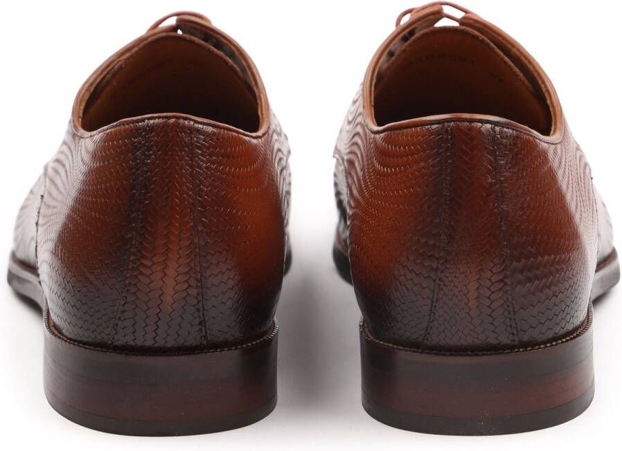 Melik Schoen Derby Monoti Cognac Heren Nette schoenen