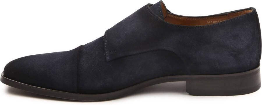 Melik Schoen Derby Sugero Suede Navy Heren Nette schoenen