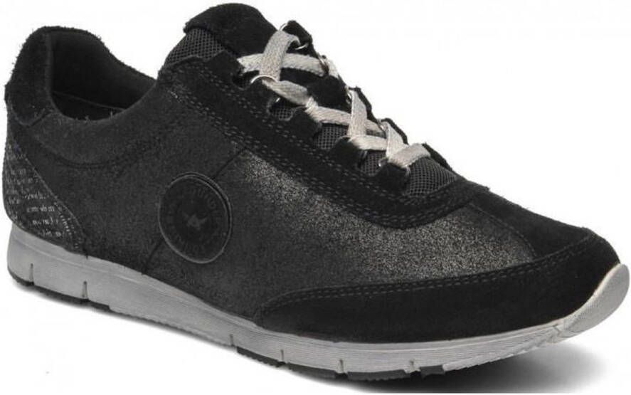 Mephisto Allrounder by JANIKA zwart suede outdoor sneaker voor dames