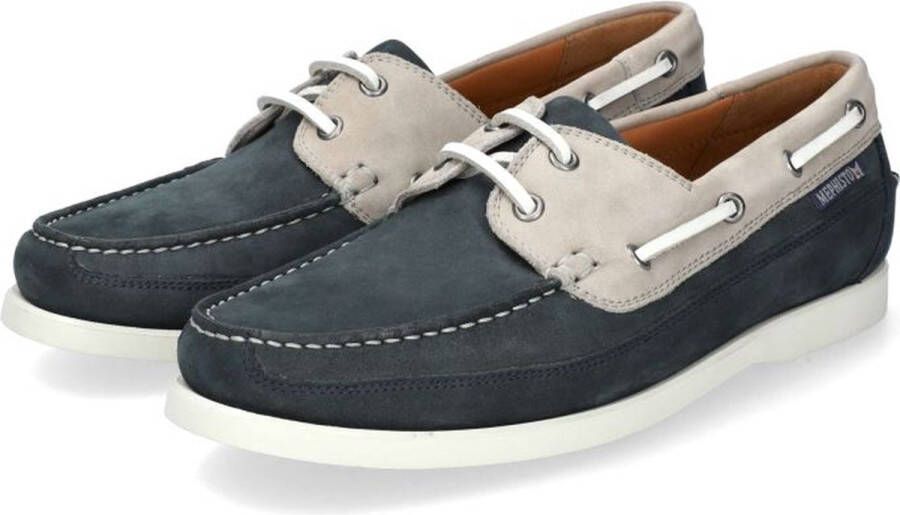 Mephisto Boating heren veterschoen blauw