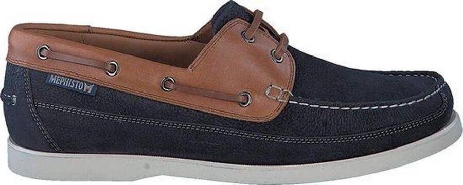 Mephisto Boating heren veterschoen blauw