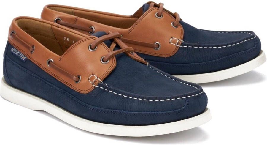 Mephisto Boating heren veterschoen blauw