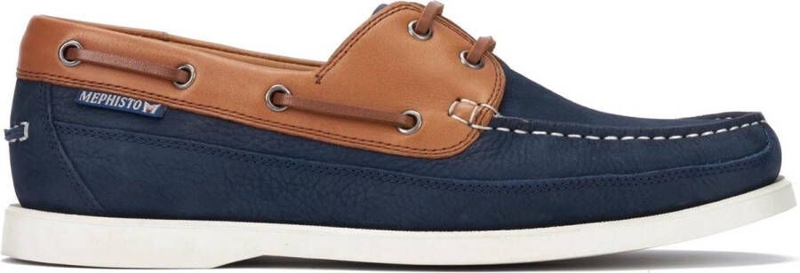 Mephisto Boating heren veterschoen blauw