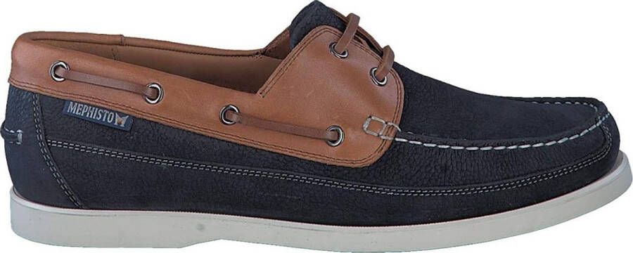 Mephisto Boating heren veterschoen blauw