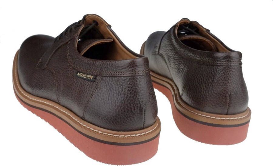 Mephisto Dynamische en lichte herenschoen met veters Brown Heren