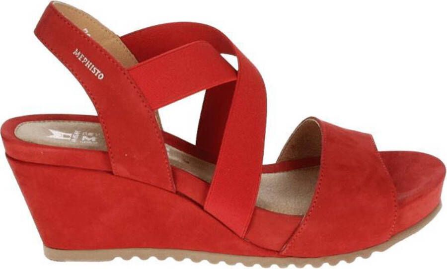 Mephisto GIULIANA BUCKSOFT Dames Sandalen met hakDames Sandalen Rood - Foto 3