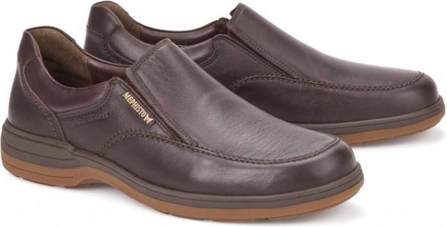 Mephisto Heren Instappers & Mocassins Davy Dark Brown Donkerbruin