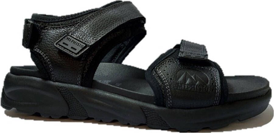 Mephisto Heren Sandalen Tito Black Zwart