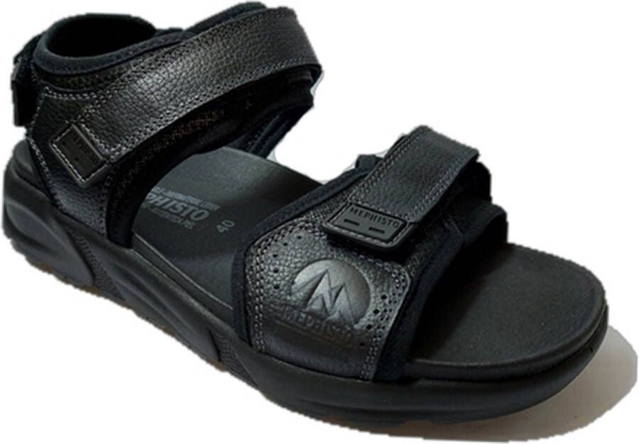 Mephisto Heren Sandalen Tito Black Zwart