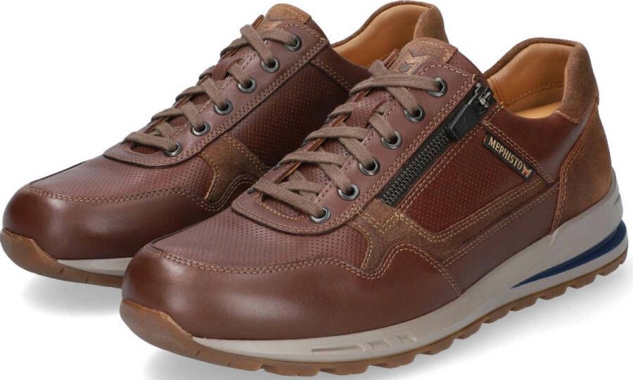 Mephisto BRADLEY RANDY CasualHeren sneakersHeren veterschoenVrije tijdsschoenen Cognac - Foto 13