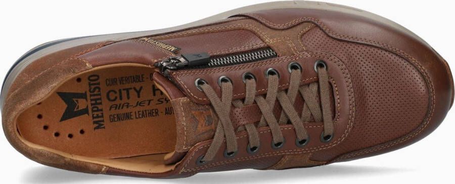 Mephisto BRADLEY RANDY CasualHeren sneakersHeren veterschoenVrije tijdsschoenen Cognac - Foto 15