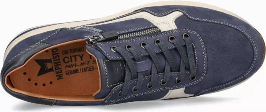 Mephisto Heren Veterschoenen Bradley Nomad Navy Blauw