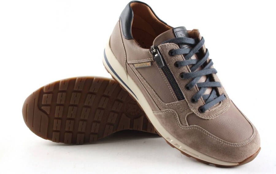 Mephisto Heren Veterschoenen Bradley Warm Grey Grijs