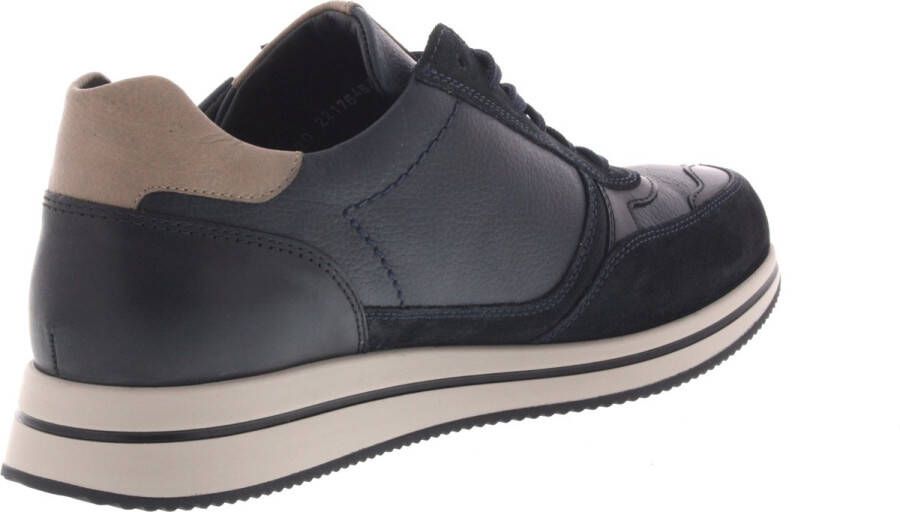 Mephisto Heren Veterschoenen Gilford Blue Donkerblauw