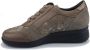 Mephisto Dames Donker Taupe Leren Suède Sneaker Beige Dames - Thumbnail 5