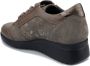 Mephisto Dames Donker Taupe Leren Suède Sneaker Beige Dames - Thumbnail 8