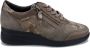 Mephisto Dames Donker Taupe Leren Suède Sneaker Beige Dames - Thumbnail 9