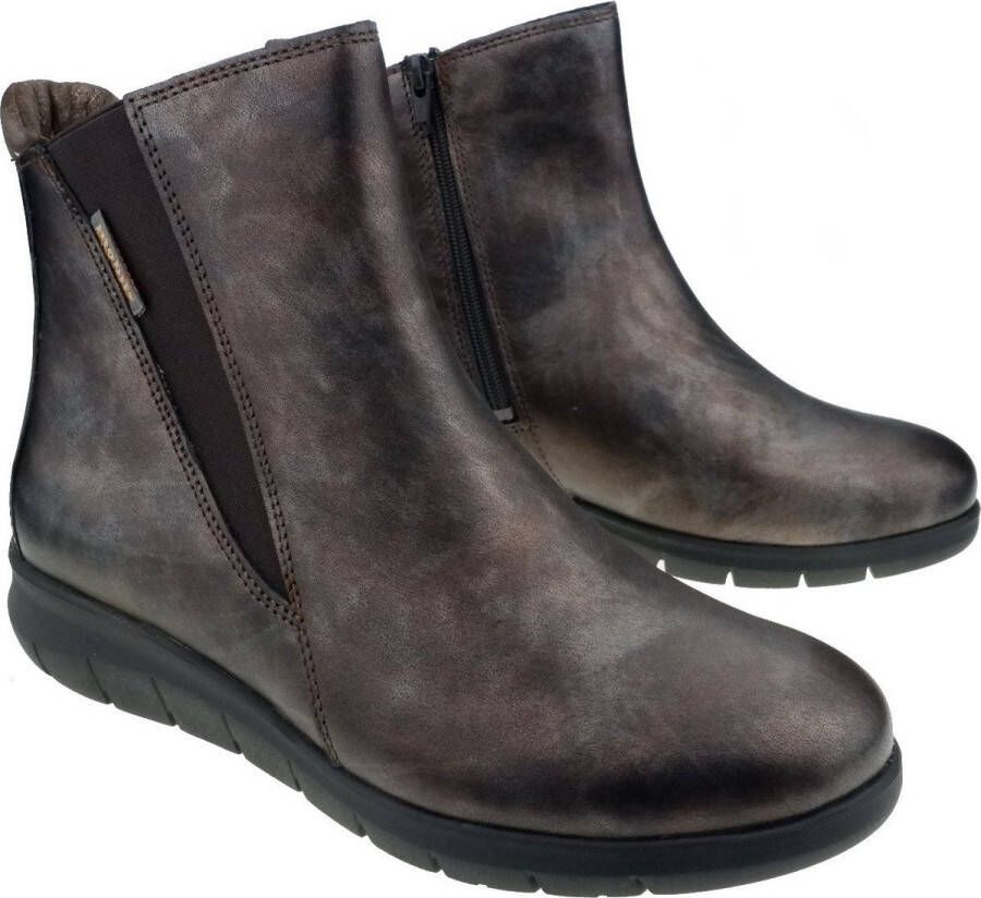 Mephisto Comfortabele Leren Enkellaarzen Brown Dames - Foto 4