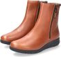 Mephisto Comfortabele Leren Enkellaars Brown Dames - Thumbnail 5