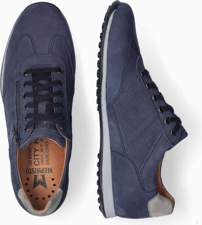 Mephisto Leon heren sneaker blauw