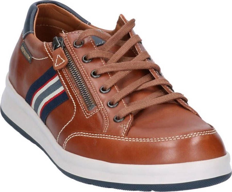 Mephisto Lisandro Sneakers Hazelnut Bruin Leer Verwisselbaar Voetbed