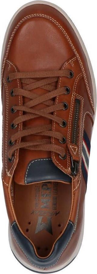 Mephisto Lisandro Sneakers Hazelnut Bruin Leer Verwisselbaar Voetbed