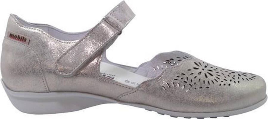 Mephisto Mobils Florina Perf Bandschoenen Zilver Zand