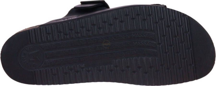 Mephisto NERIO zwart lederen heren slippers