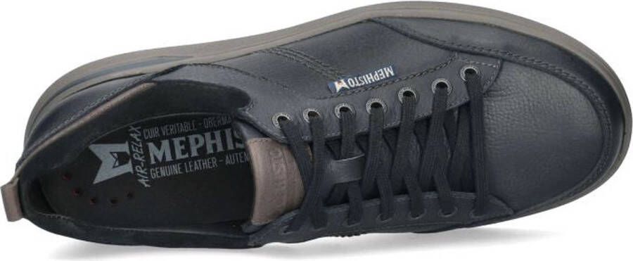 Mephisto Stijlvolle leren sneaker voor heren Blue Heren