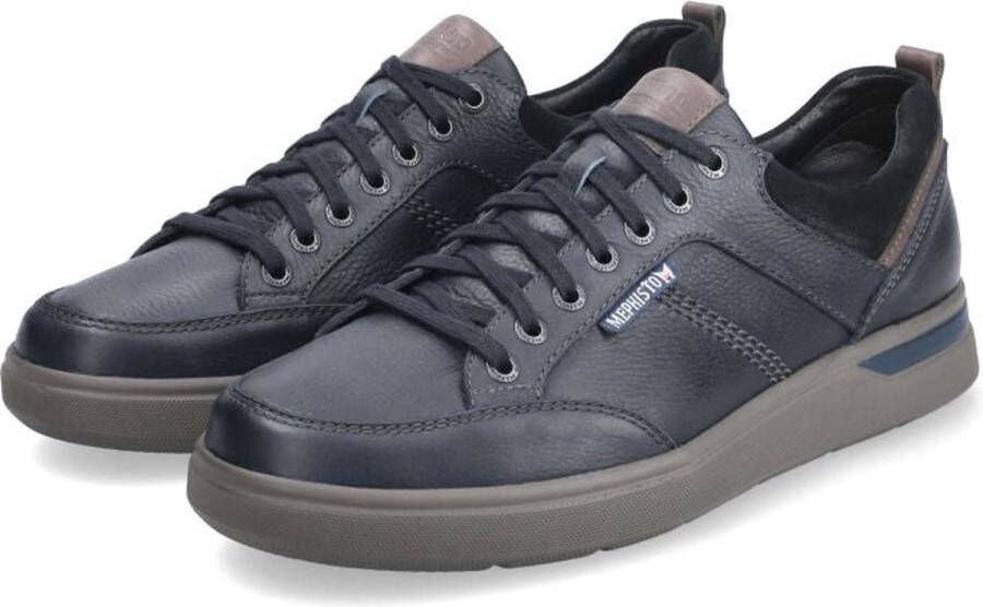 Mephisto Stijlvolle leren sneaker voor heren Blue Heren - Foto 4