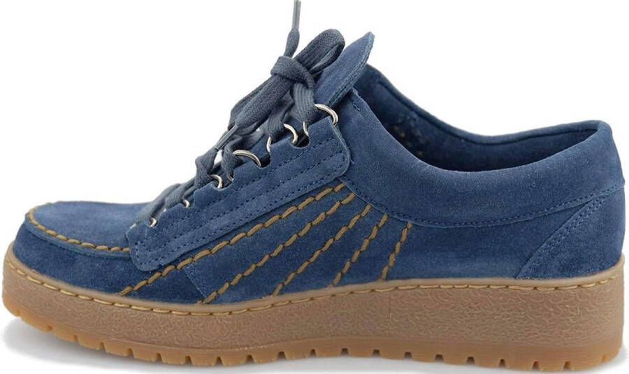 Mephisto Regenboog Veterschoen Originals Blue Heren