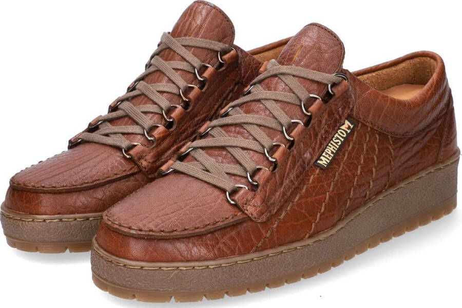 Mephisto RAINBOW MAMOUTH CasualHeren sneakersHeren veterschoenVrije tijdsschoenen Cognac