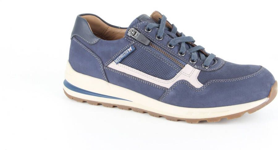 Mephisto Sneaker Bradley Navy Blauw Nubuck 8½ 42½