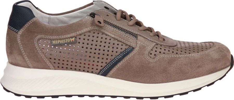 Mephisto Sneaker Dino Perf Warm Grey Grijs Taupe