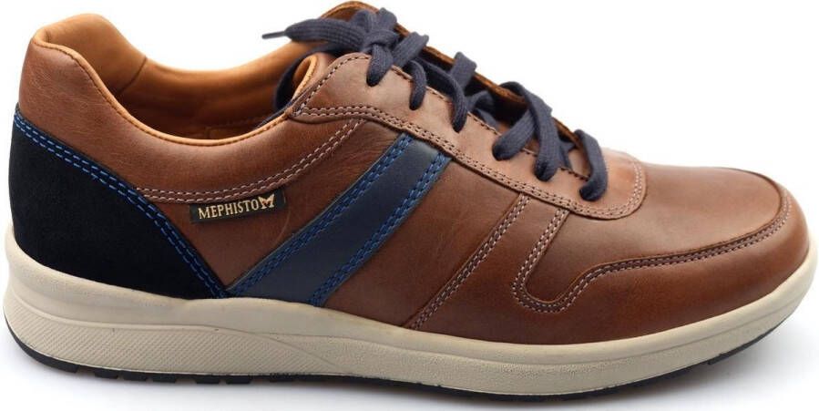 Mephisto VITO lederen herensneaker kastanjebruin