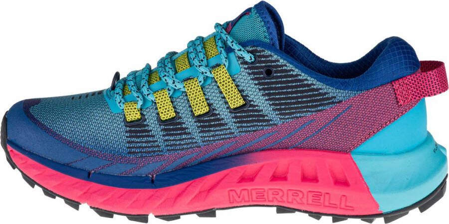 Merrell Agility Peak 4 Trail J135112 Vrouwen Blauw Hardloopschoenen