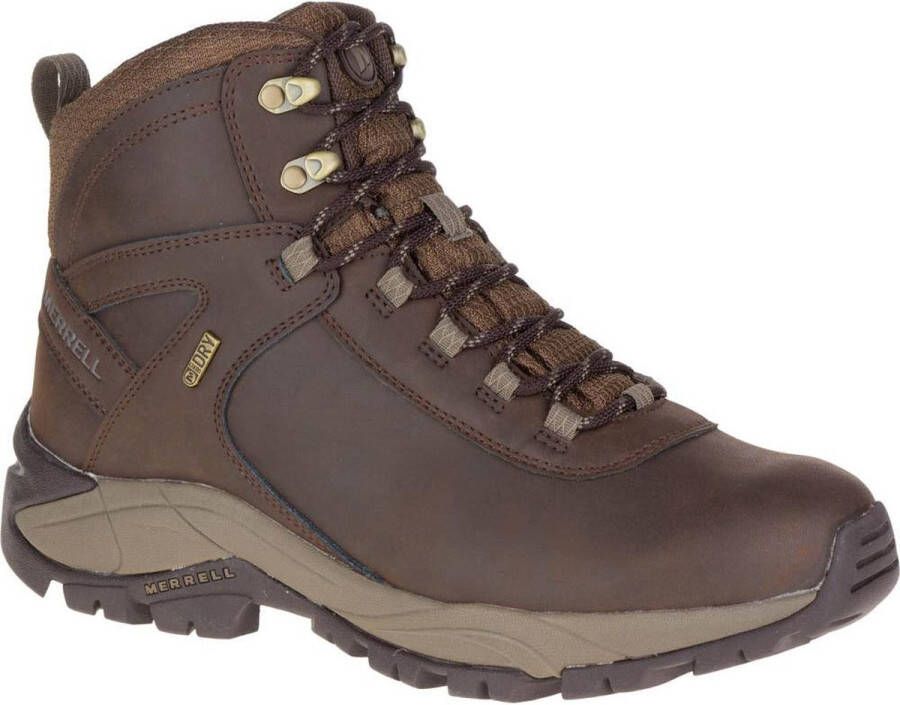 Merrell Vego Mid Leren Wp-wandelschoenen Bruin 1 2 Man