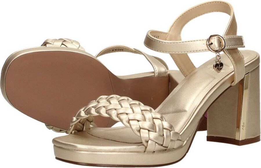 Mexx Heeled Sandalen Lewy Dames Goud