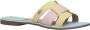 Mexx Kleurrijke Jacey leren slippers Multicolor Dames - Thumbnail 15