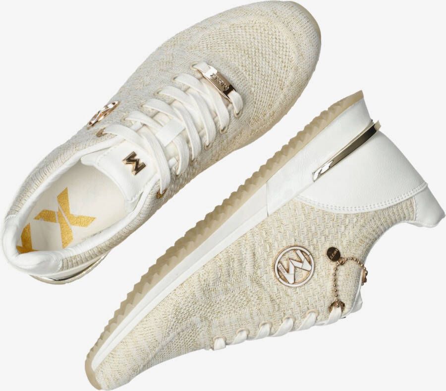 Mexx Sneaker Gitte Glitter Dames Off White