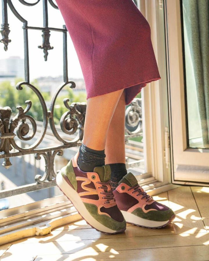 Mexx Kleurrijke Lage Sneakers Juju Multicolor Dames - Foto 9